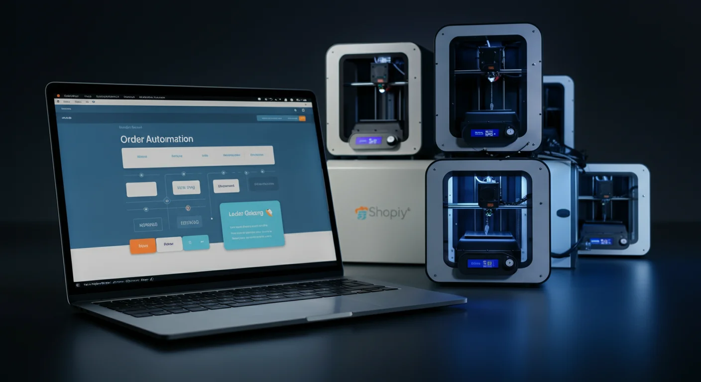 Van Shopify bestelling naar printwachtrij, zo automatiseer je je printfarm